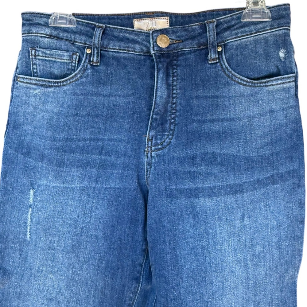 KUT FROM THE KLOTH Kelsey Fab Ab Ankle Flare‎ High Rise Jeans Med Wash Sz 8 - Picture 3 of 7